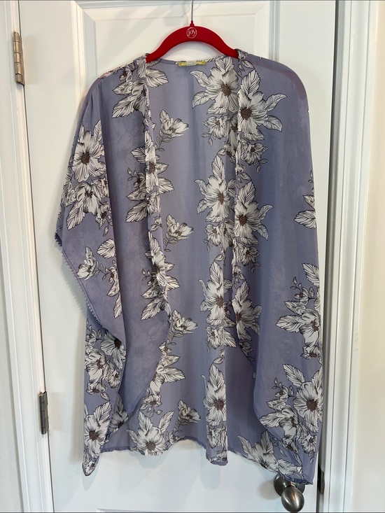 Gianni Bini Accessories - Gianni Bini XS Cornflower Floral Print Birdie Kimono Cover Up Wildflower